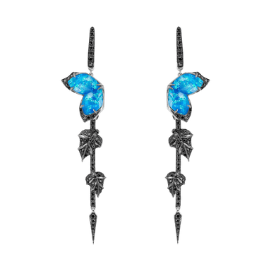 Love Me, Love Me Not Crystal Haze Long Detachable Earrings