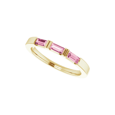 Pink Tourmaline Stackable Band