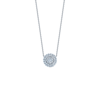 Double Halo Sunburst Necklace