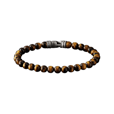 Spiritual Bead Bracelet in Polished Tiger's Eye