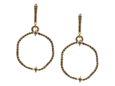 Sueno Wavy Circle Earrings
