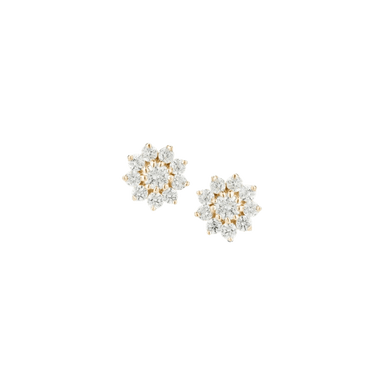 Jennifer Yamina Pointed Flower Stud Earrings
