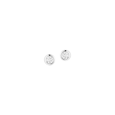 Lulu Jack Large Single Bezel Stud Earrings