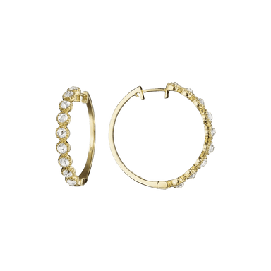Moonstone Hoop Earrings