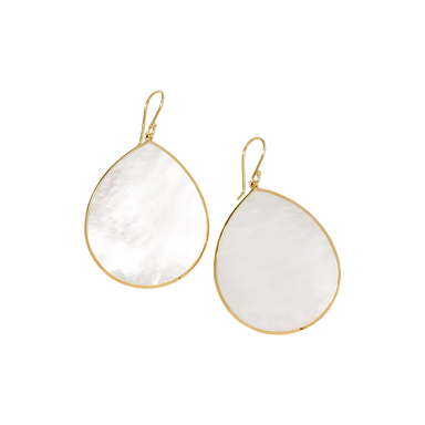 Mother of Pearl Rock Candy Large Teardrop Earrings