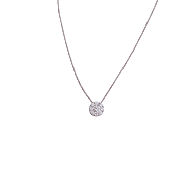 Diamond Center of My Universe Halo Eternal Pendant
