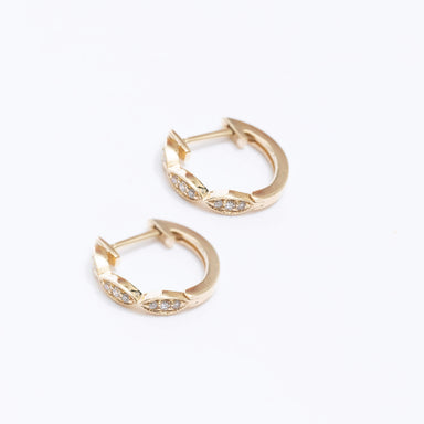 Diamond Mini Hoop Earrings