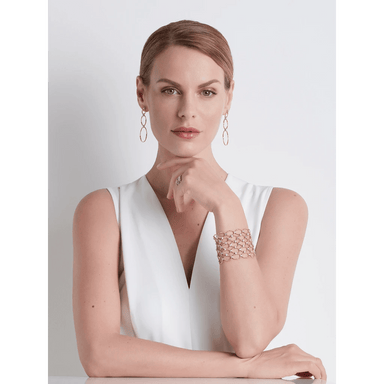 Marrakech Onde Flat Link Triple Drop Earrings