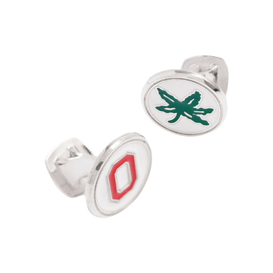 OSU Block "O" & Buckeye Leaf Cufflinks