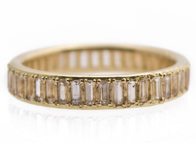 White Sapphire Channel Set Eternity Ring