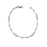 Dogbone Chain Bracelet with Four Diamond Stations
