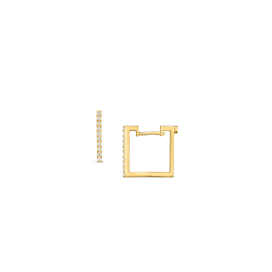 Diamond Square Earrings