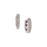 Single Line Diamond Extra Small Huggie Earrings