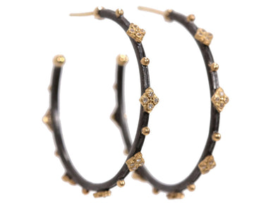 Stsvlr/ Diamond Hoop Earrings