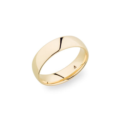 14K Yellow Gold 6mm Polished Band