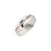 Palladium & 14K Rose Gold 6.5mm Brushed Polished Edge Band