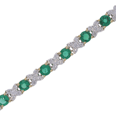 Columbian Emerald and Diamond Bracelet