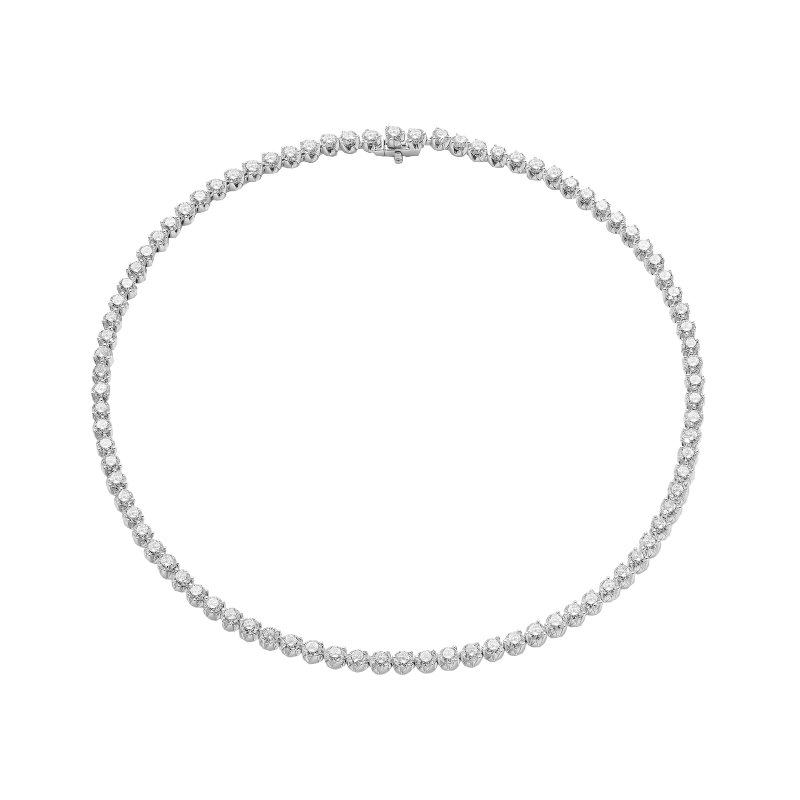 Cento Diamonds Eternity Riviera Line Necklace
