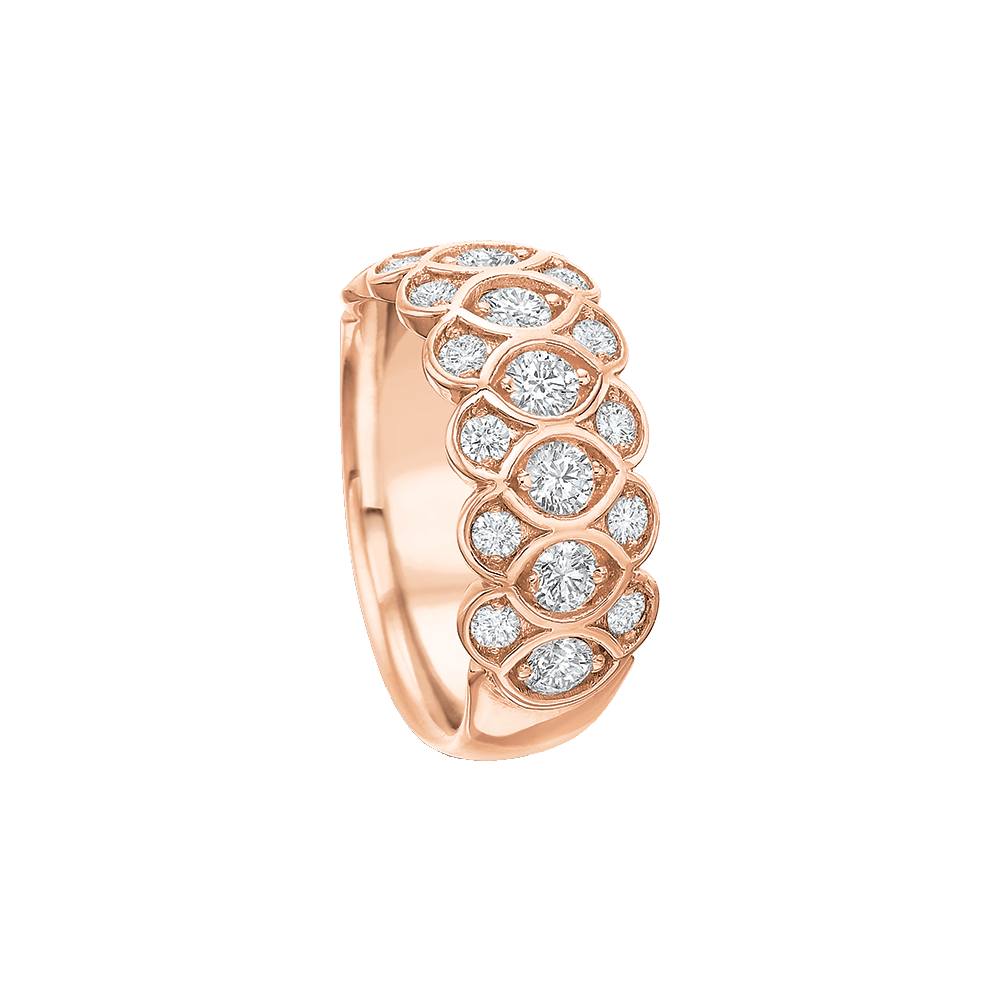 Diamond 3 Row Band