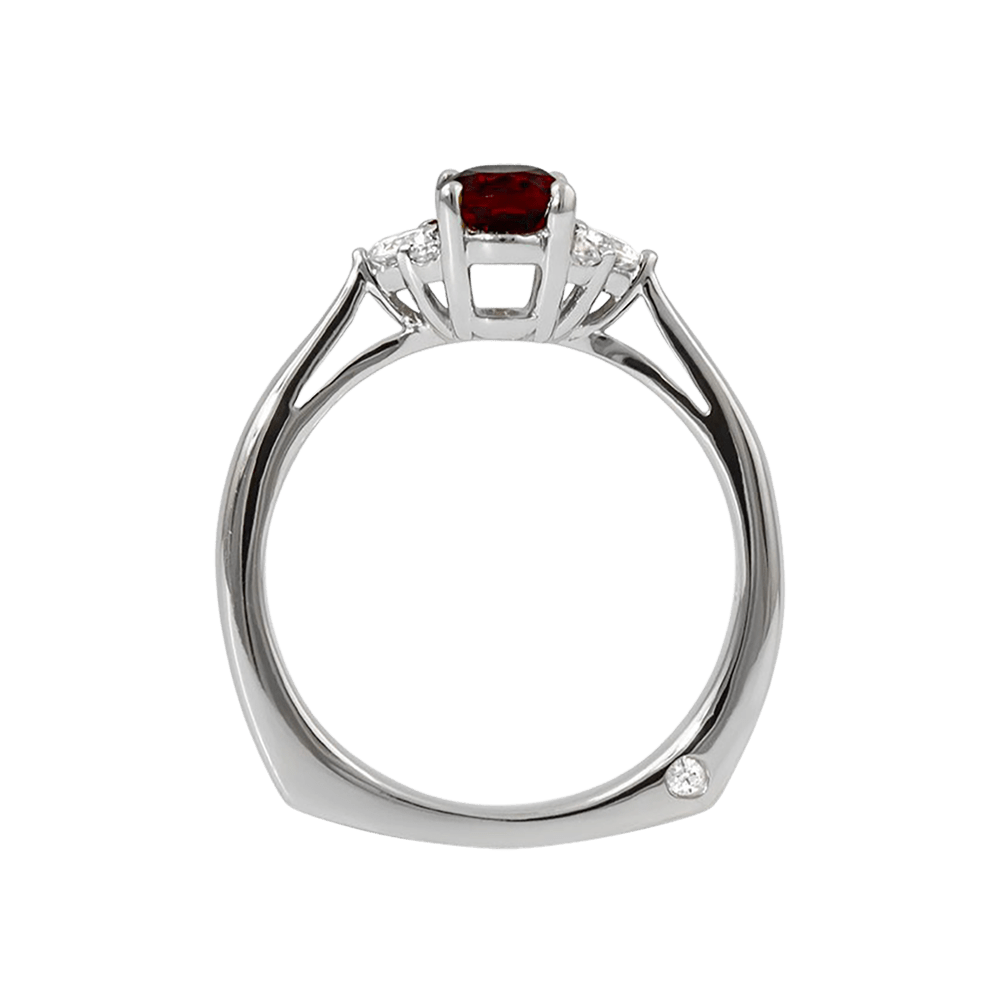 Garnet and Diamond Ring