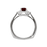Garnet and Diamond Ring