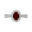 Garnet and Diamond Ring