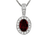 Garnet and Diamond Pendant