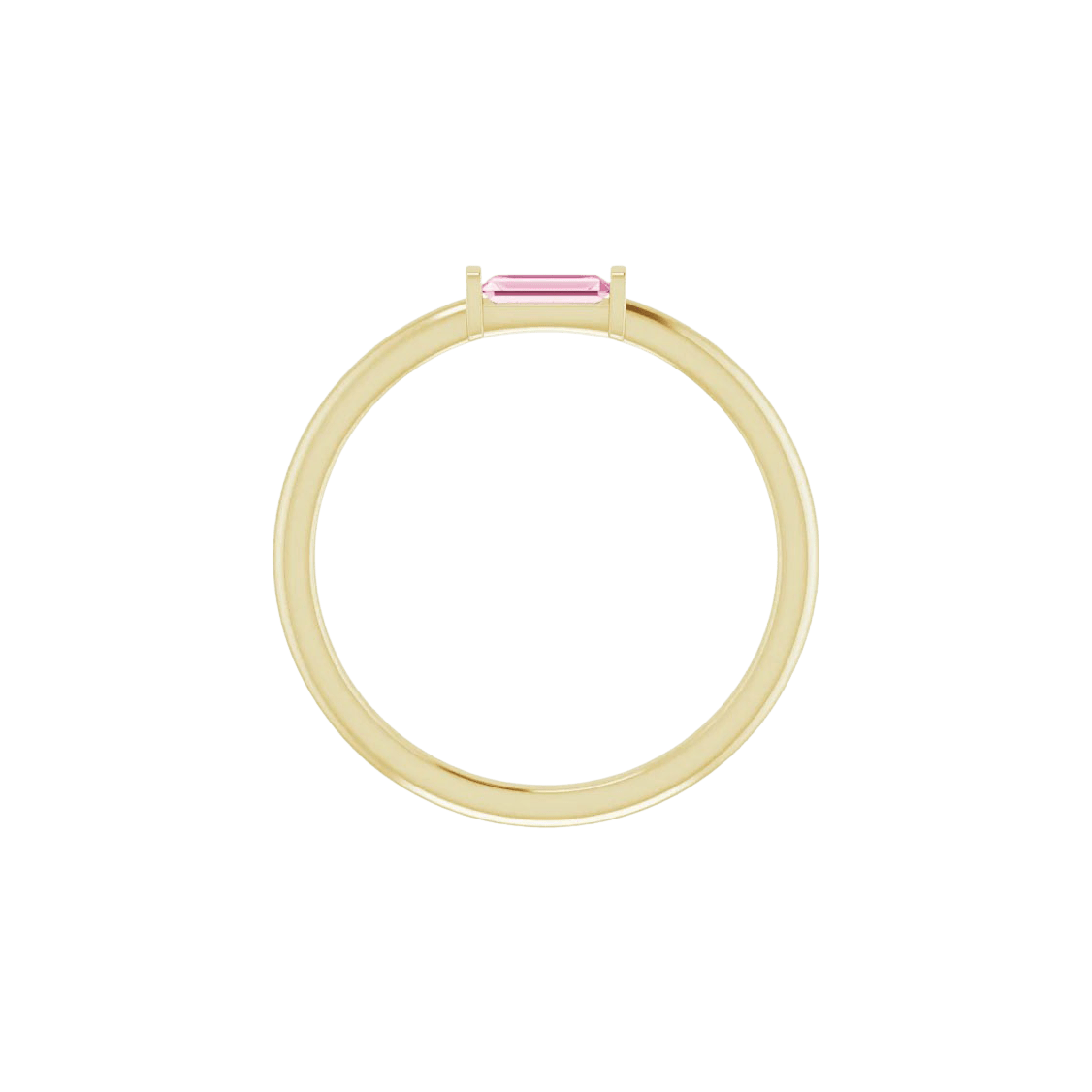 Pink Tourmaline Stackable Ring