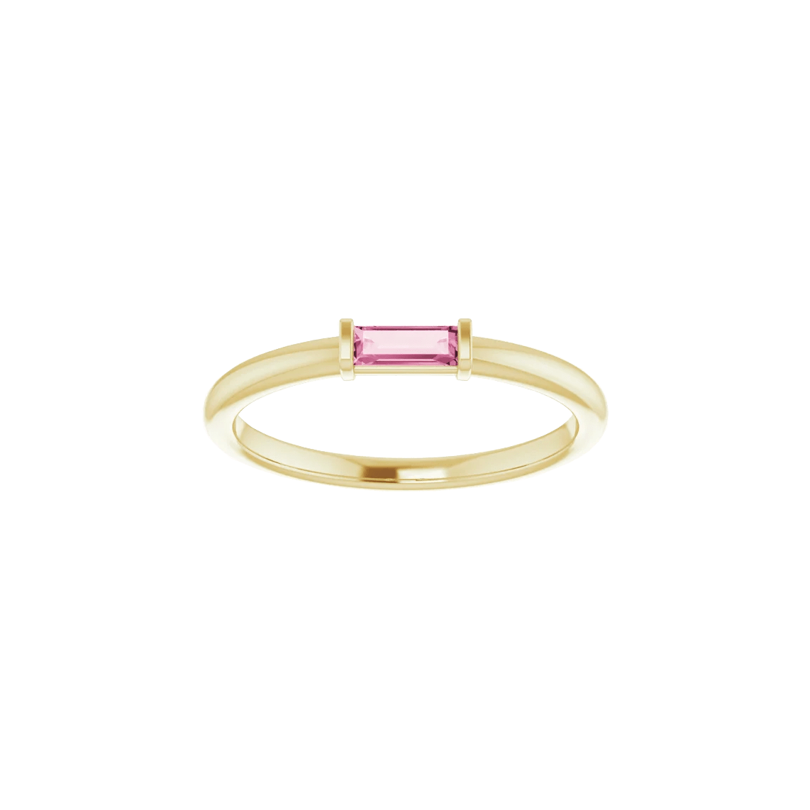 Pink Tourmaline Stackable Ring