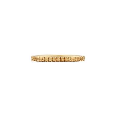 Slim Stackable Yellow Sapphire Band
