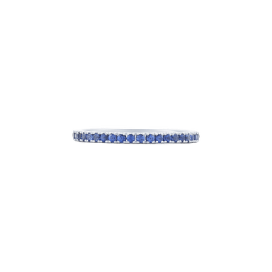 Slim Stackable Blue Sapphire Band