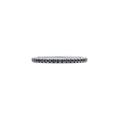 Slim Stackable Black Diamond Ring