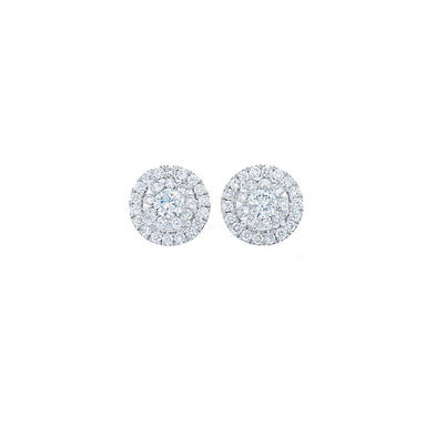 Diamond Sunburst Earrings