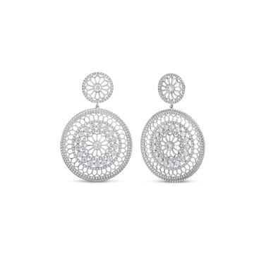 Cento Large Rosette Earrings