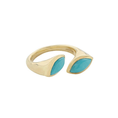Prisma Bypass Turquoise Ring