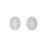 Opal and Diamond Halo Earrings