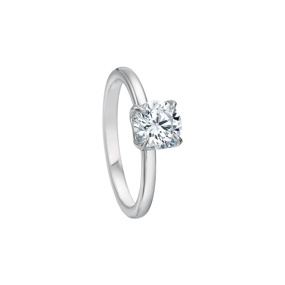 Plat Classic Petal Gallery Solitaire Setting