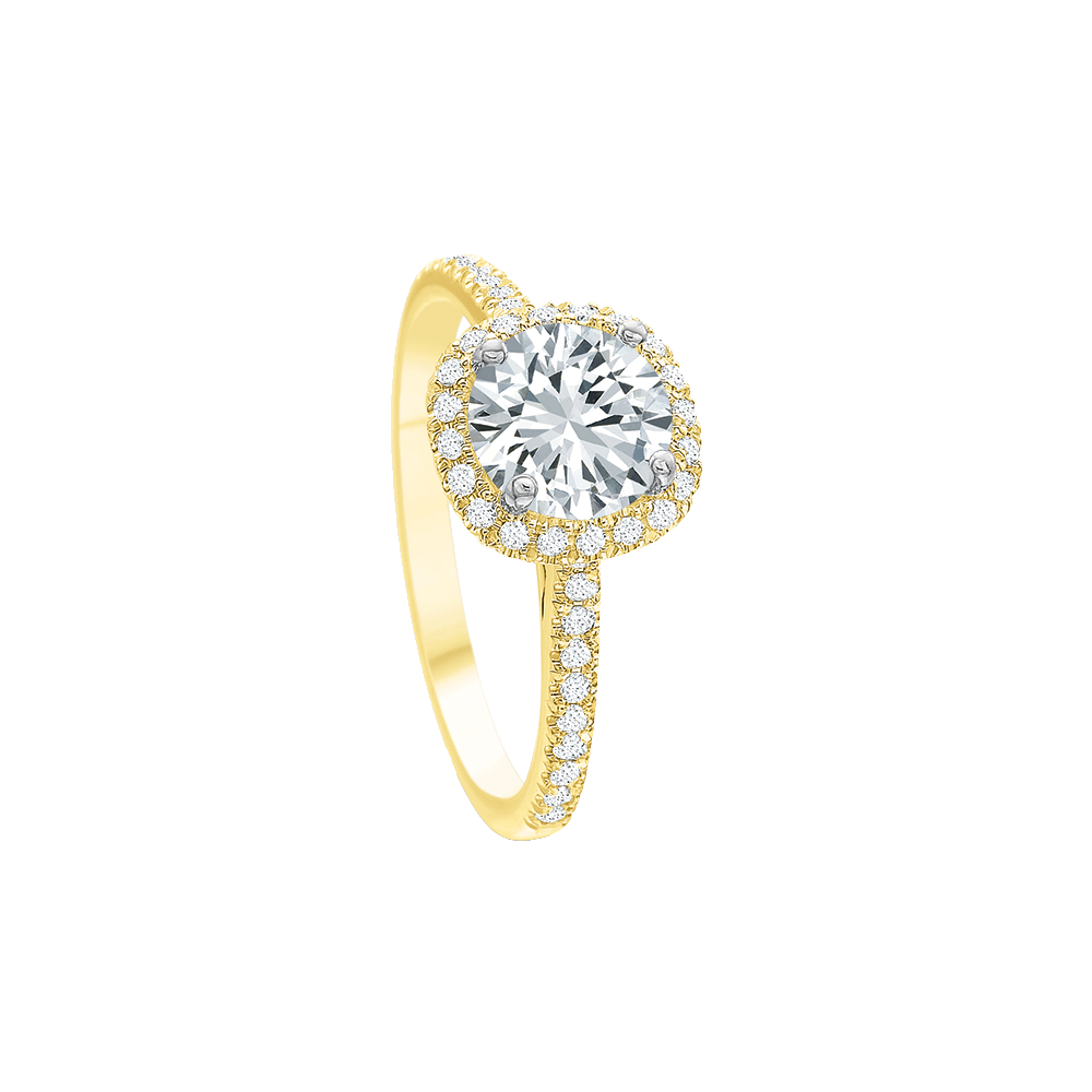 Elege Diamond Halo Ring