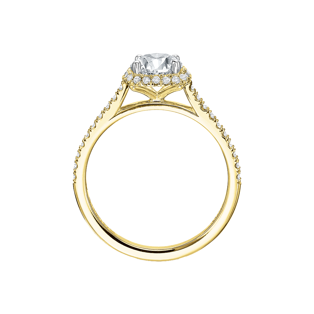 Elege Diamond Halo Ring
