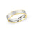 Palladium & 14K Yellow Gold 5mm Brushed Band