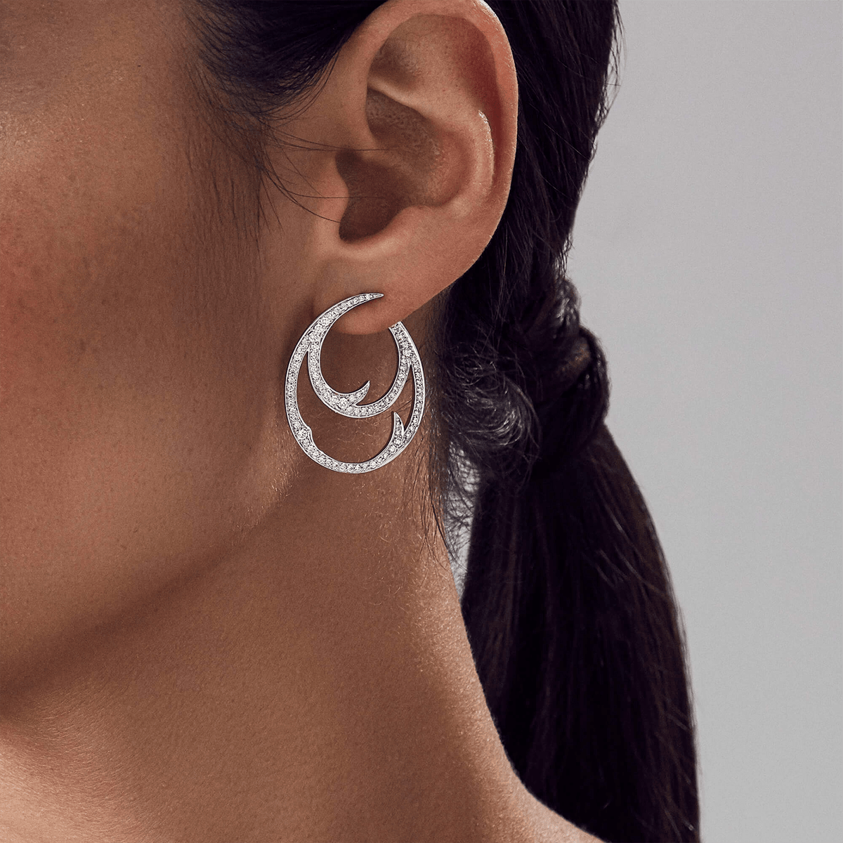 Thorn Double Hoop Earrings