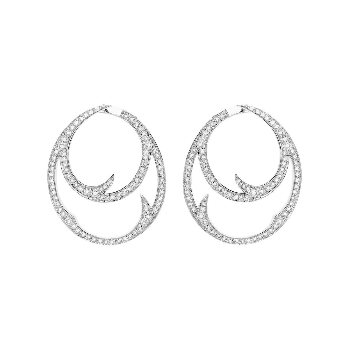 Thorn Double Hoop Earrings