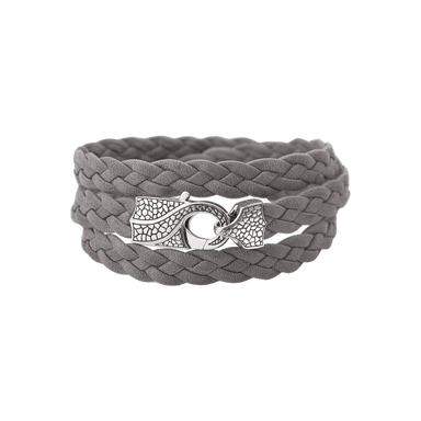 Rayman Multiwrap Plaited Leather Bracelet