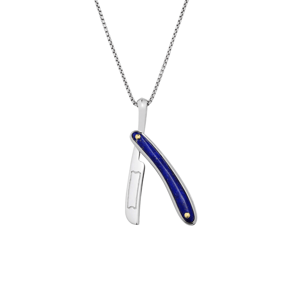 England Made Me Lapis Lazuli Switchblade Pendant