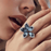 Love Me, Love Me Not Ring Crystal Haze Large Ring