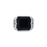 England Made Me Cuban Leaf Black Onyx Ring