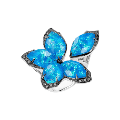 Love Me, Love Me Not Ring Crystal Haze Large Ring