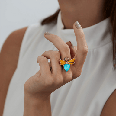 Jitterbug Turquoise Ring