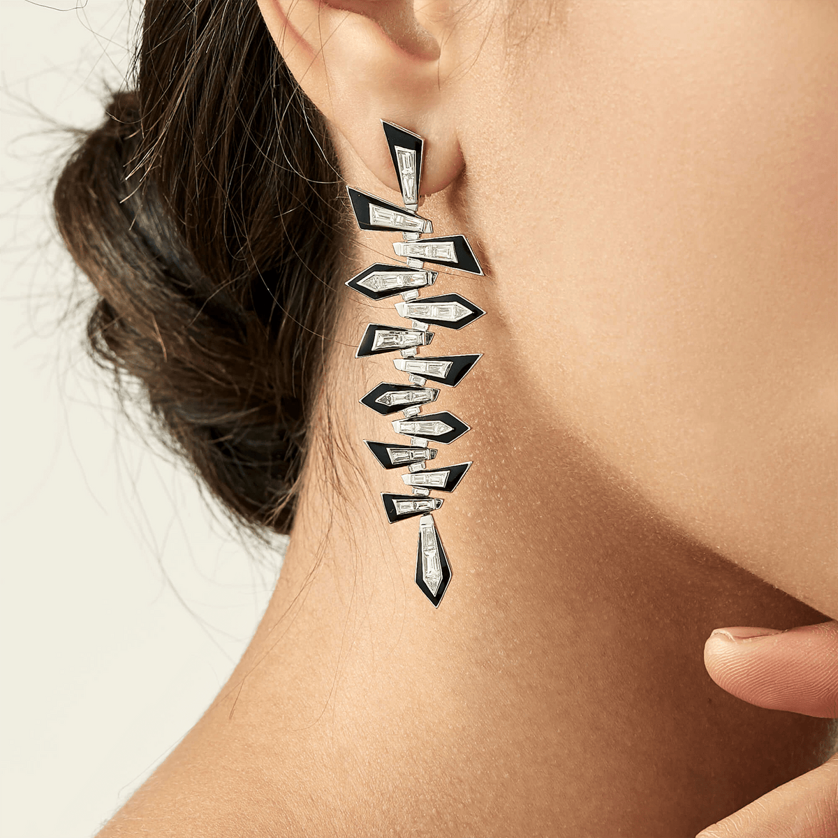 Dynamite Shattered Long Earrings