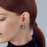 Dynamite Enamel Hoop Earrings